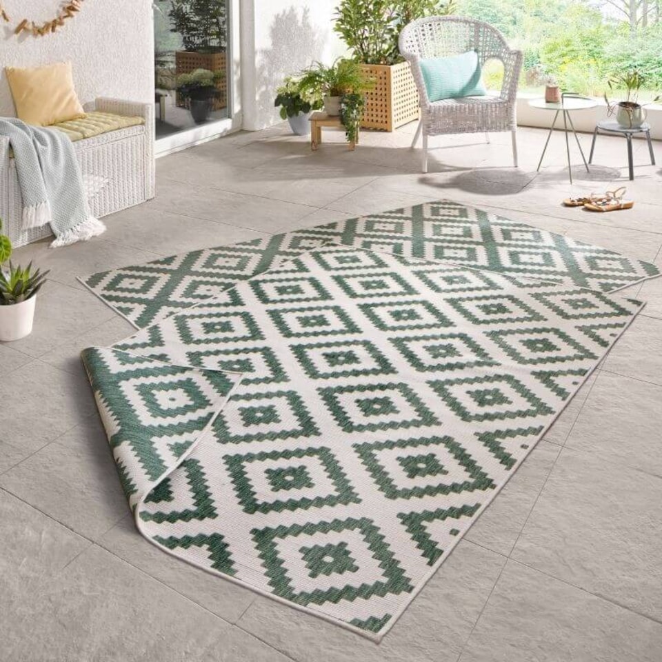 image 1 of The Rugs Malta Reversible Indoor Outdoor Rug Flatweave Polypropylene