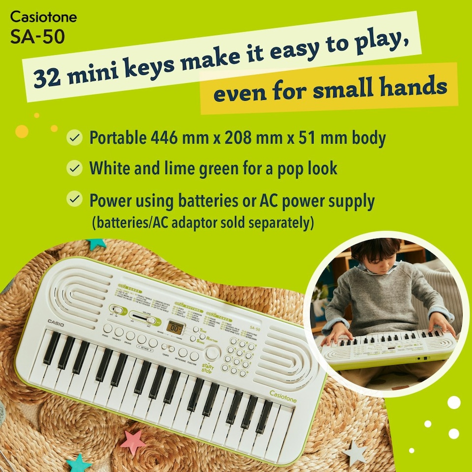 image 1 of Casio SA-50 Mini Key keyboard