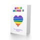 image 2 of Wonderful Rainbow Stripes Love Heart Parent Birthday Card