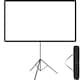 image 1 of Cinema Projector Screen with Foldable Tripod, 16:9, 4K, HD | White | white | L | 1