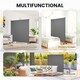 image 4 of Outsunny Garden Screen with Wheels, 6ft Rolling Privacy Room Divider, Dark Grey | Grey | Dark Grey | 183L x 30W x 181Hcm | 1