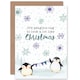 image 1 of Funny Pun Cute Penguins Beginning To Look Like Christmas Card
