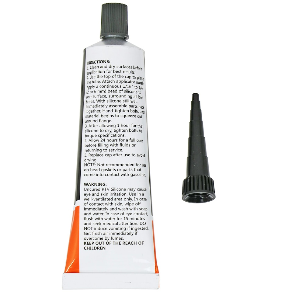image 1 of SPARES2GO Universal 3 & 4 Sided Silicone Oven Cooker Door Seal Kit (with Glue Sealant)
