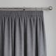 image 2 of Fusion Galaxy Pencil Pleat Curtains Charcoal