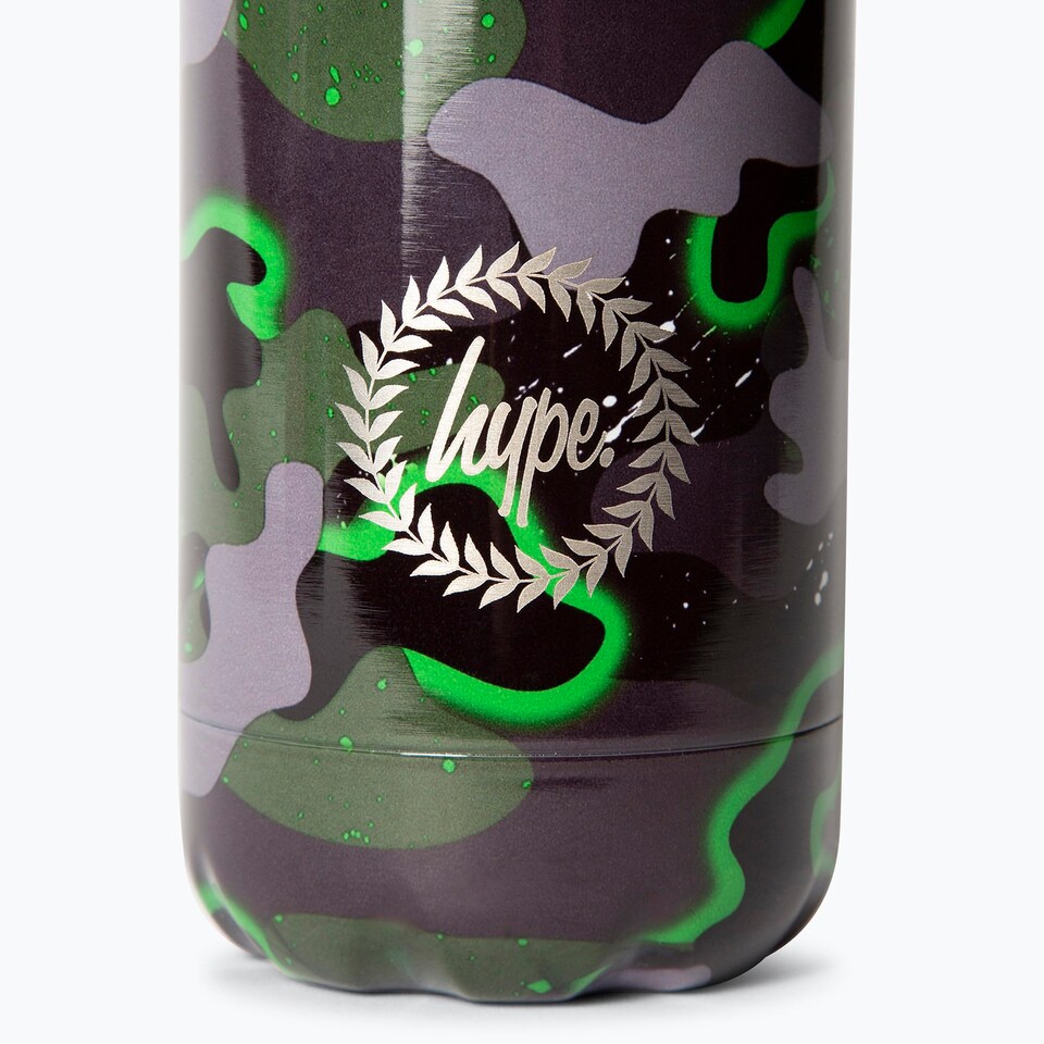 image 1 of 500ml Thermal Water Bottle | Green Camo Stainless Steel Insulated Leak Proof | Multi | Multi | One Size | 1