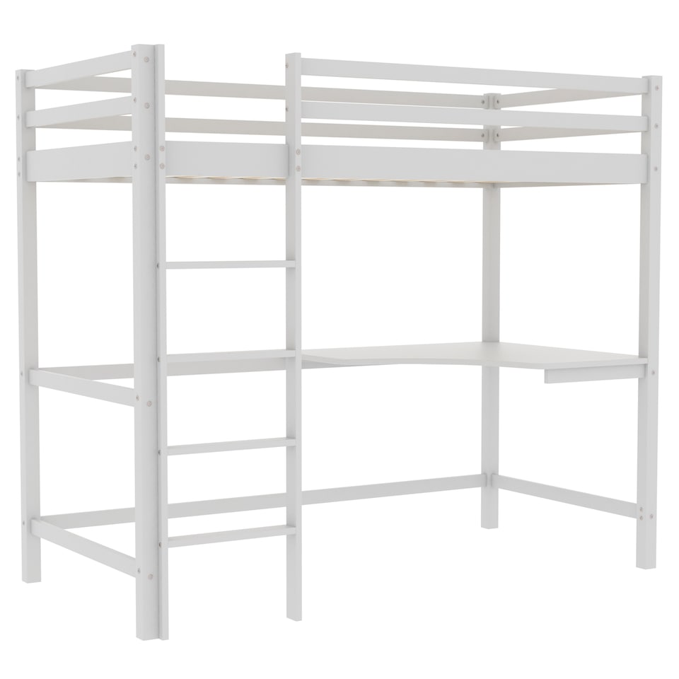 image 1 of Vida Designs Sydney Kids Bunk Bed With Desk - Suitable for 3ft Single Mattress - White