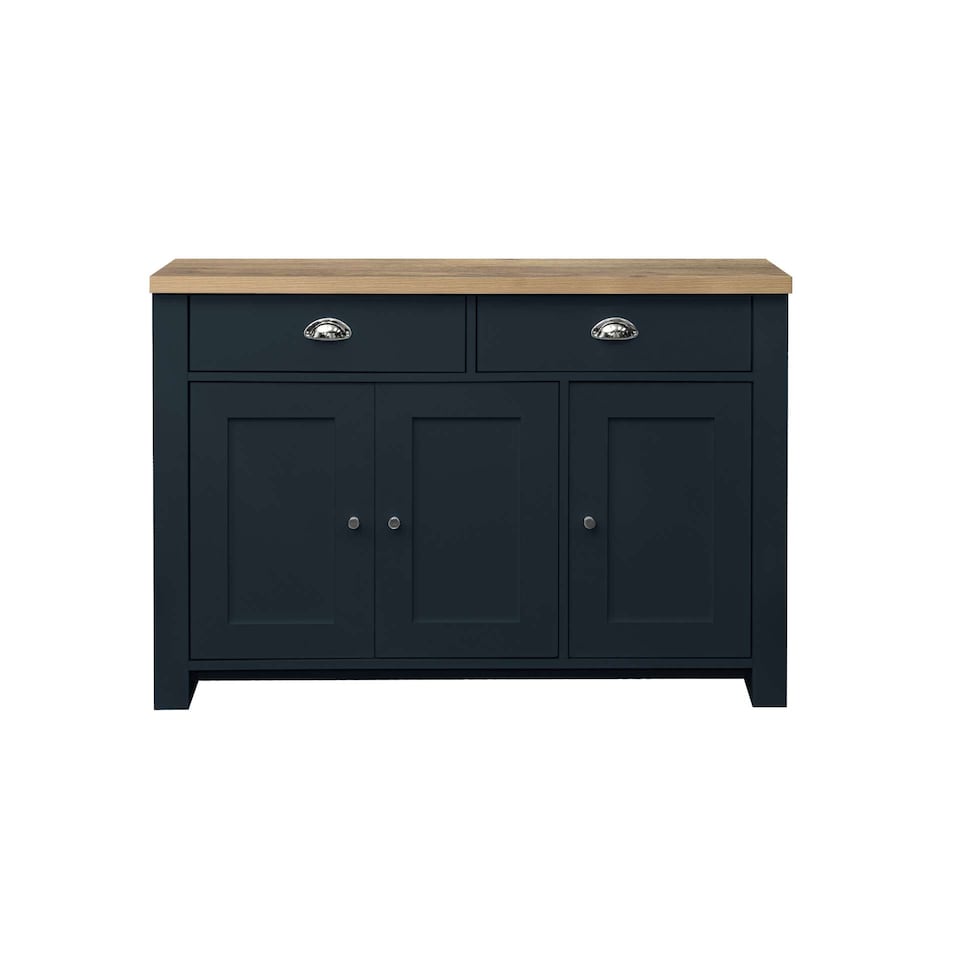 image 1 of Highgate 3 Door 2 Drawer Sideboard Navy