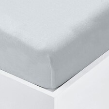 Velosso Terry Towel Feel Fitted Sheets | Grey | Grey | King