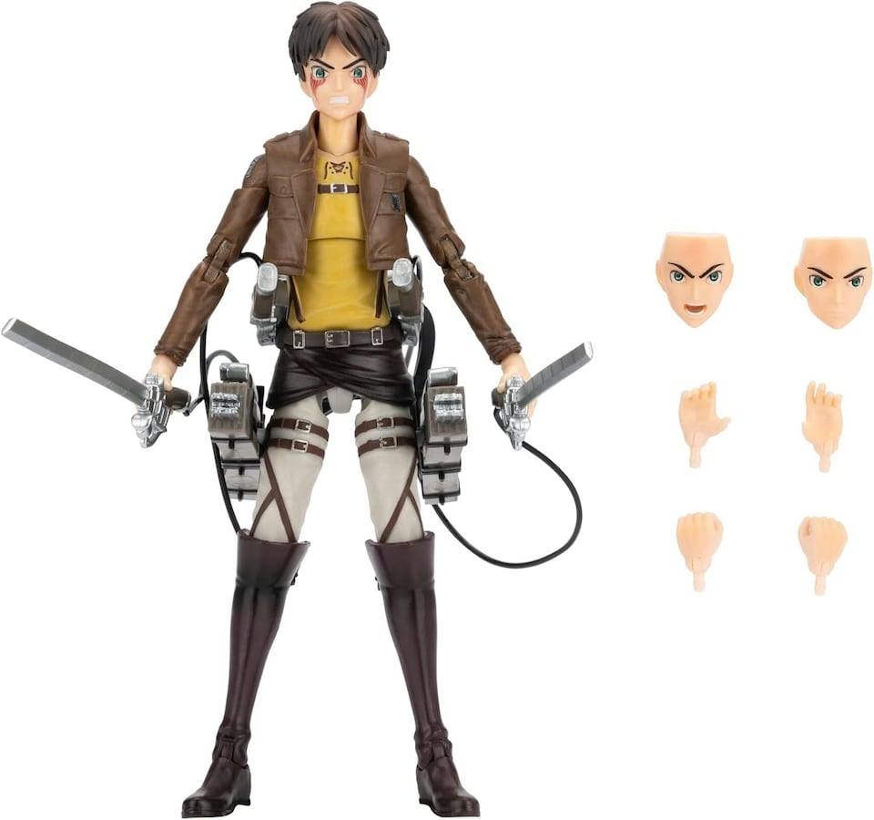 image 1 of Total Anime Attack on Titan Eren Jaeger 6.5" Figure