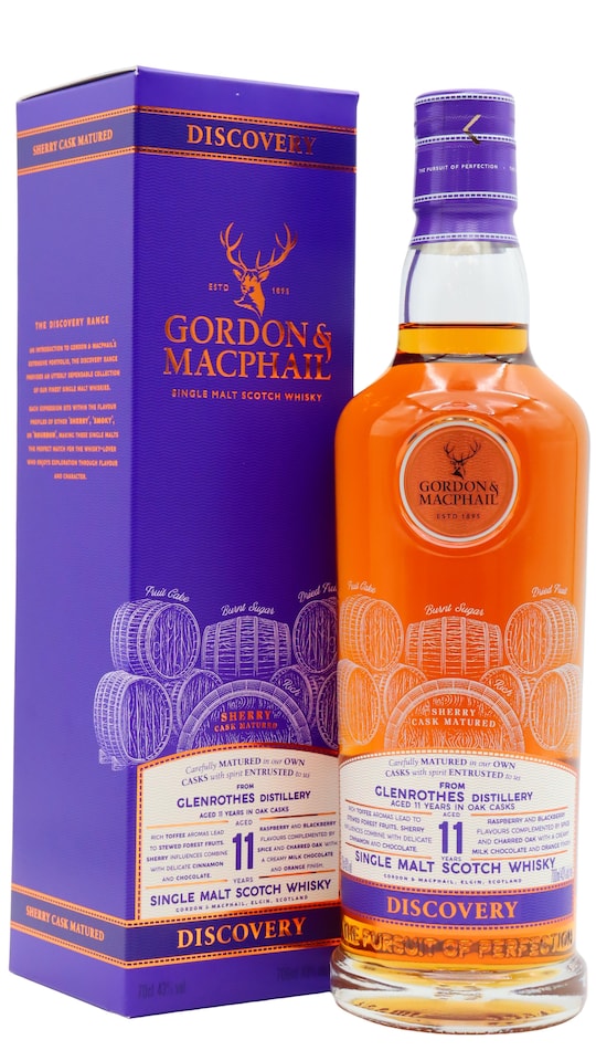 image 1 of Glenrothes - Gordon & MacPhail Discovery Single Malt Scotch 11 year old Whisky | Multi | Glenrothes - Gordon & MacPhail Discovery Single Malt - 11 year old Whisky 70cl 43% ABV | 1