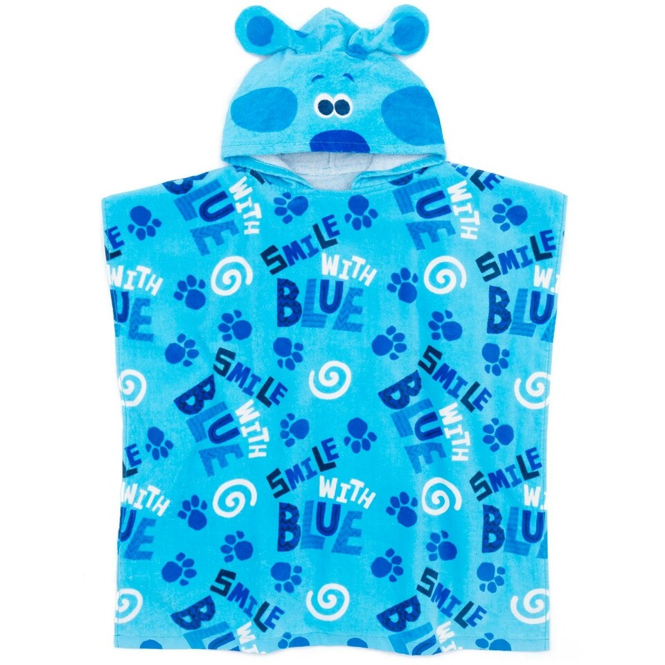 image 1 of Blue´s Clues & You! Childrens/Kids Repeat Print Hooded Towel - Blue - One Size