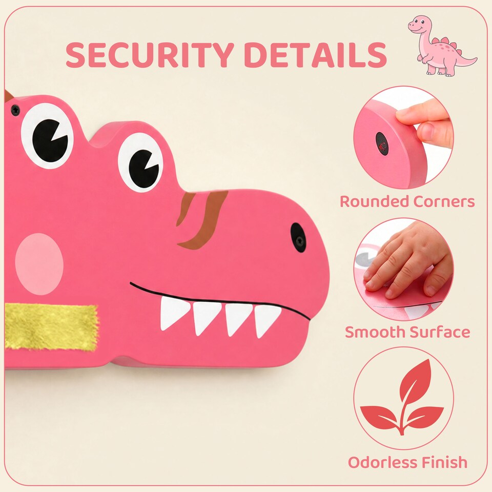 image 1 of AIYAPLAY Busy Board Panels Wall Mounted Dinosaur
