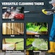 image 8 of Outsunny 2200W Power Washer 170 Bar Pressure with Adjustable Nozzle | Yellow | Yellow | 32W x 32D x 80H cm