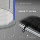 image 5 of SPORTNOW 8ft Trampoline Net Replacement Safety Net with Zipped Door, Blue