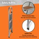 image 2 of VonHaus 2 Step Steel Folding Step Ladder with Anti Slip Feet