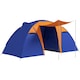 image 1 of Outsunny Camping Tent with 2 Bedroom, Living Area and Awning for 4-6 Person