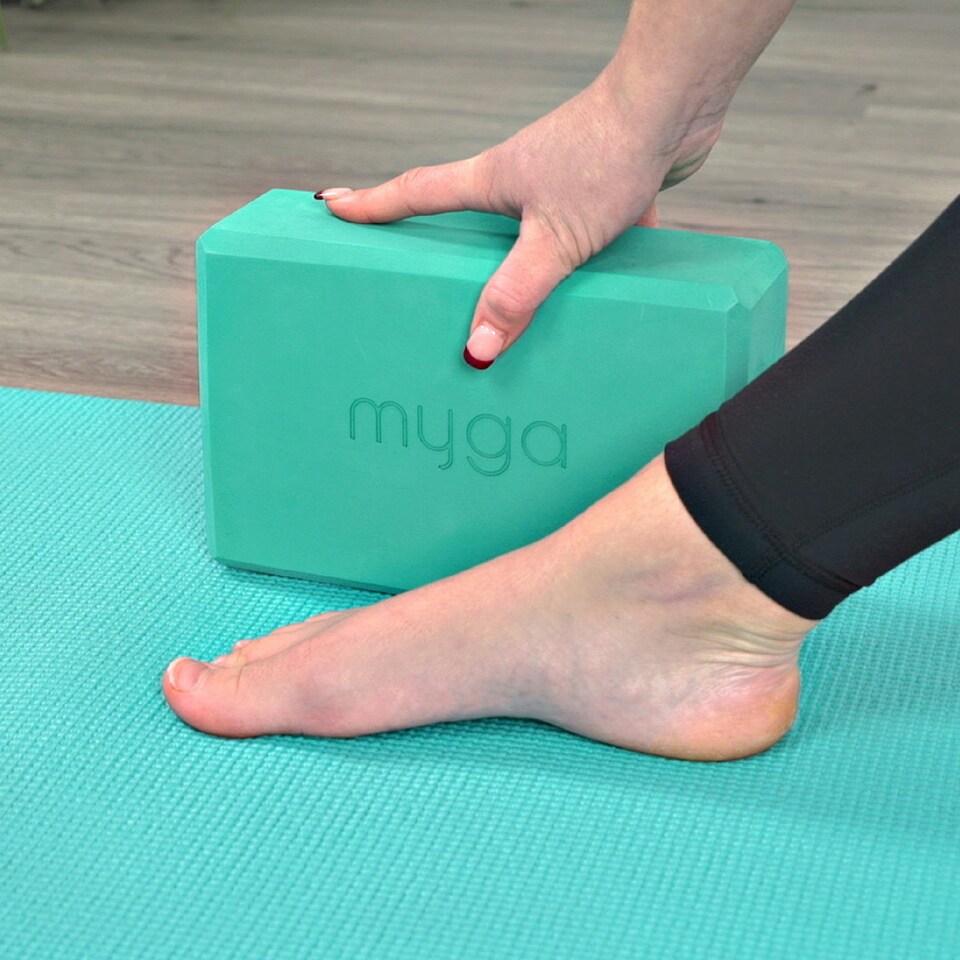 image 1 of Myga Pair of Foam Yoga Blocks - Turquoise