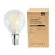 image 3 of ValueLights Pack of 2 Retro Style 4w LED Filament SES E14 Clear Golfball Light Bulbs 2700K Warm White