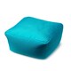 image 5 of Waterproof Cube Indoor Outdoor Bean Bag Foot Stool Pouffe Blue | Teal