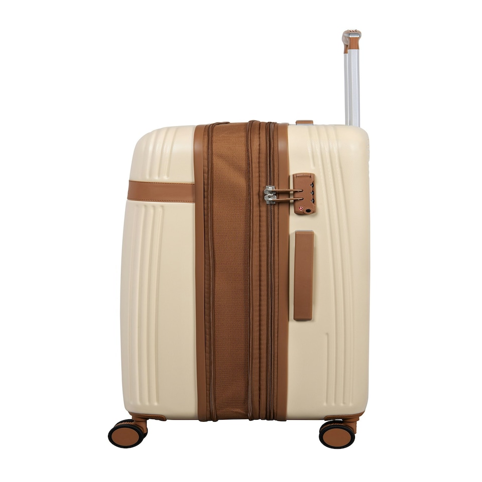 image 1 of IT Luggage Clarify Creme Cabin Suitcase with TSA Lock Cream | Cabin Bag