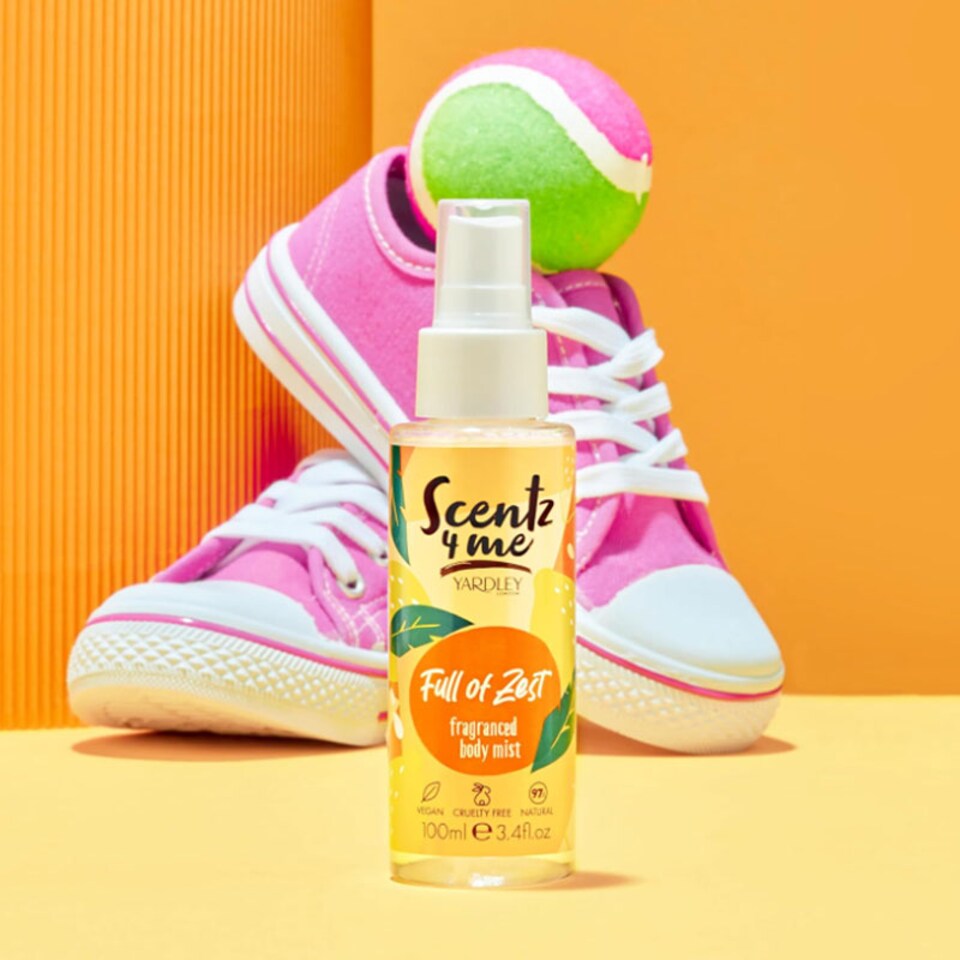 image 1 of Yardley Scentz 4 Me Body Mist 100ml Spray - Full Of Zest