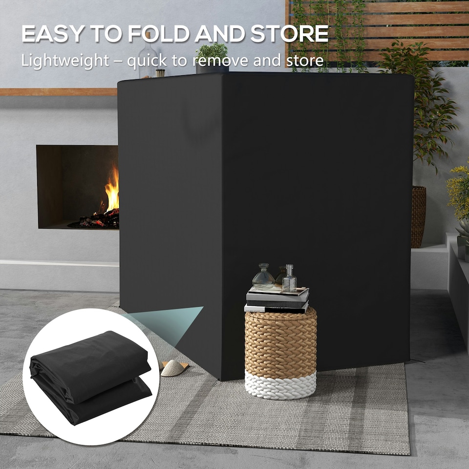 image 1 of Outsunny 240x133cm 3-Seat Outdoor Garden Swing Chair Cover Water UV Resistant Grey