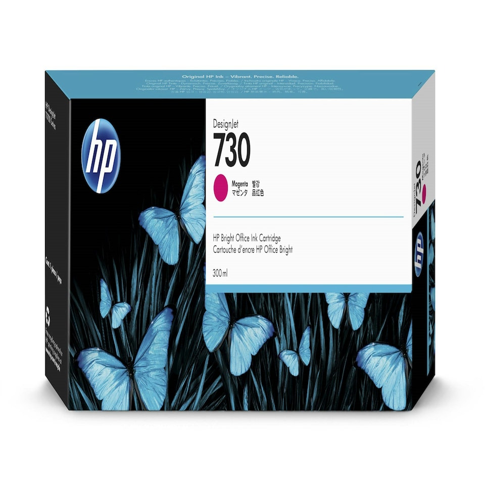 HP No 730 Magenta High Capacity Ink Cartridge 300ml - P2V69A N/A