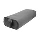 image 1 of Yoga-Mad Rectangular Buckwheat Yoga Bolster - Grey - One Size