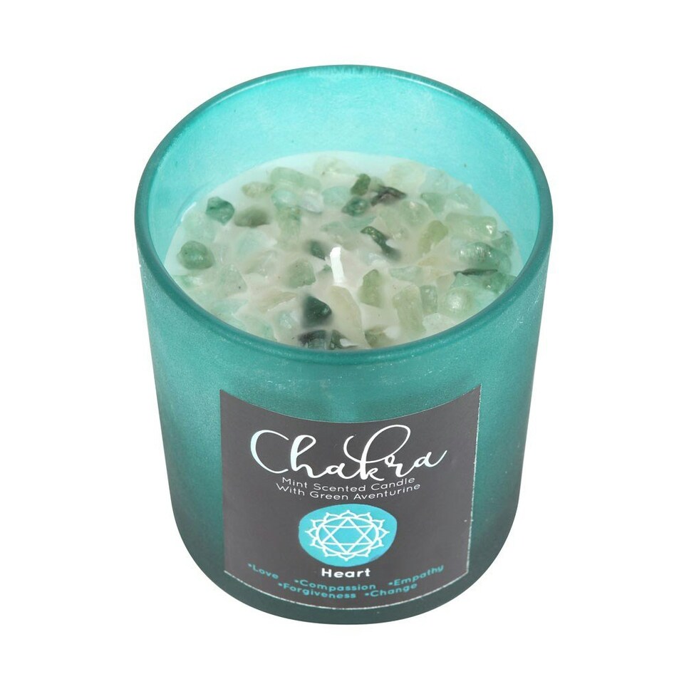 image 1 of Something Different Mint Heart Chakra Scented Candle - Teal - One Size