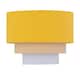 image 2 of Set of 2 Gabi - Ochre Ombre Linen 22cm Table Lamp Shades | Yellow | Medium | 2