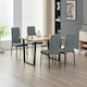 image 1 of Colorado Dining Table with 4 Emily Leather Chairs | Multi | 5