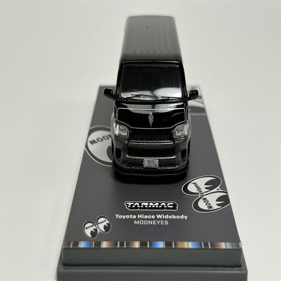 image 1 of Toyota Hiace Widebody Mooneyes Black 1:64 Scale Tarmac Works T64038ME2