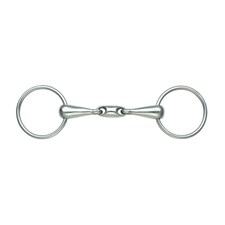 Shires Training Lozenge Horse Bit - Metallic Silver - 5.5in