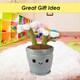 image 8 of Flowerpot Soft Toy Cute Plushie Huggable Cuddly Stuffed Toy Gift 30cm White
