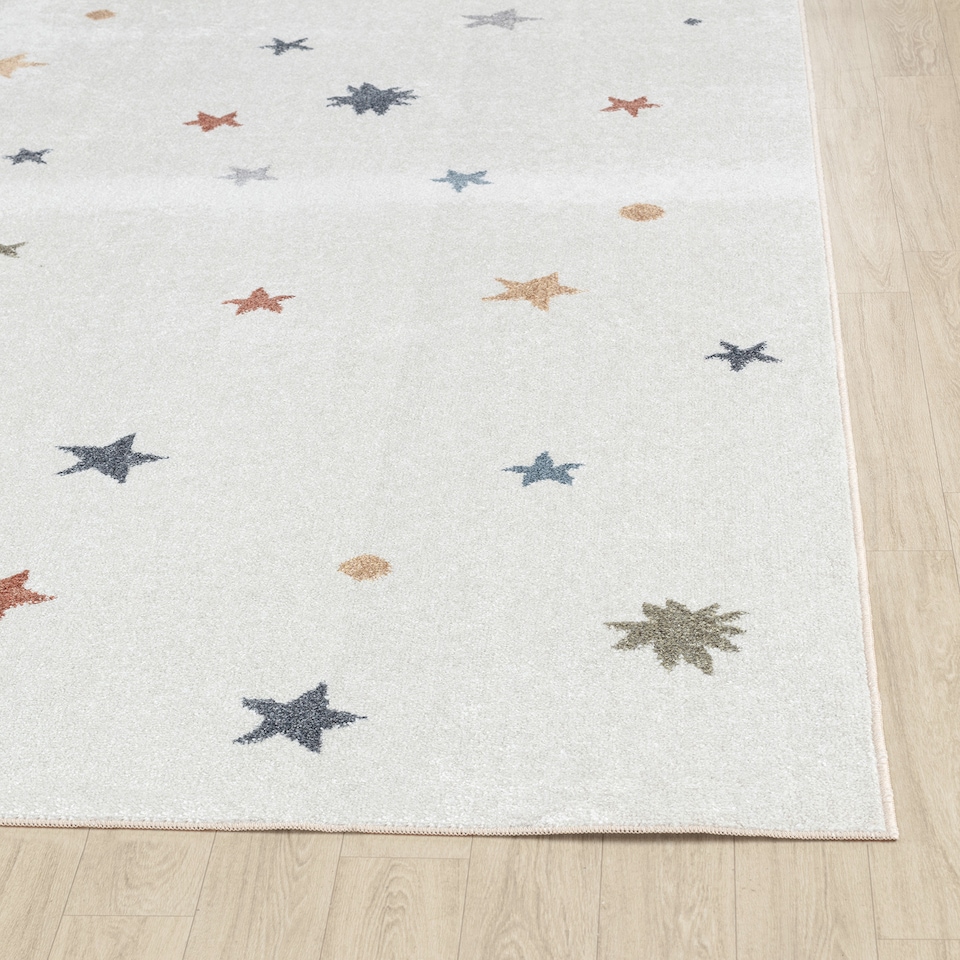 image 1 of LIVABLISS Lillian-Kids Washable Rug 120 x 170 cm | Beige Orange Green Grey