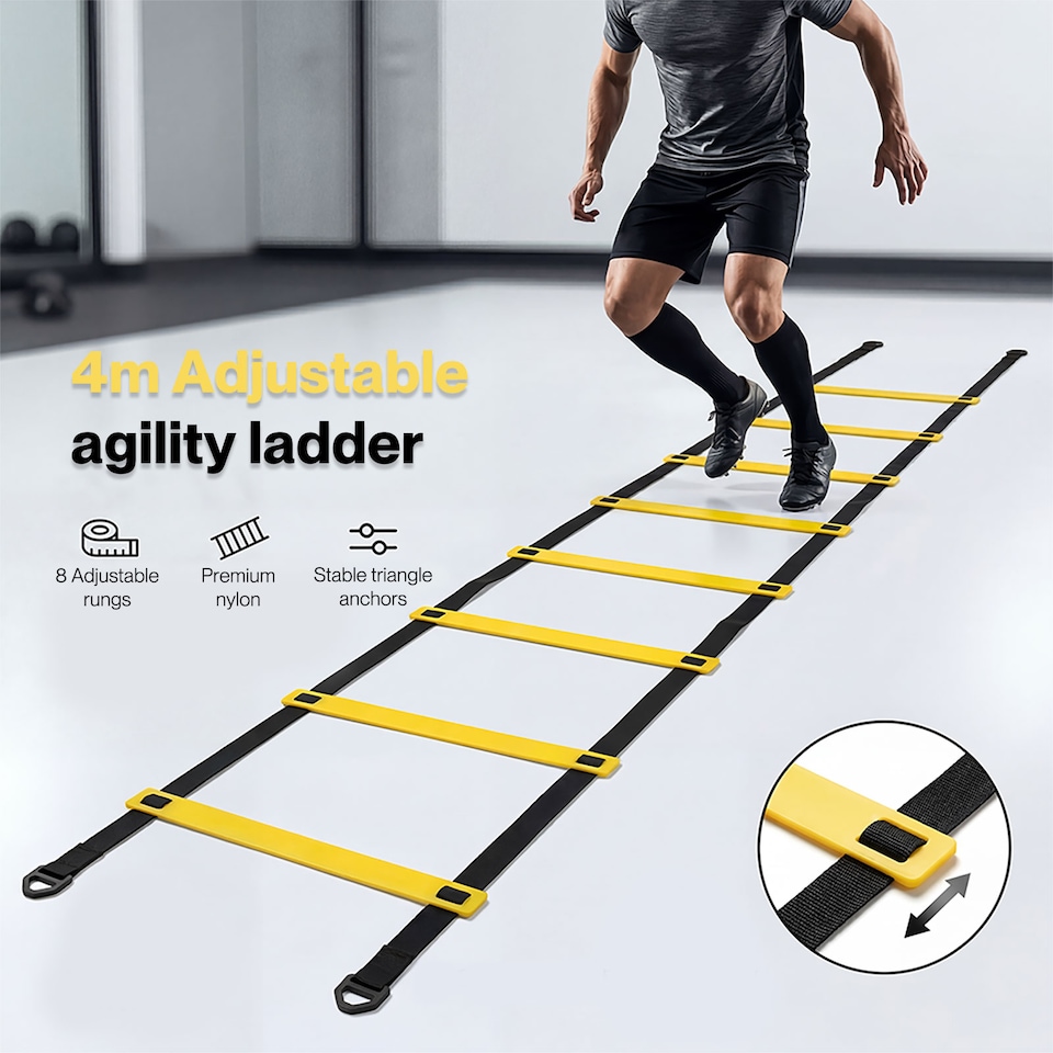 image 1 of Centra Football Training Equipment Agility Ladder Training Kit Speed Cones Set