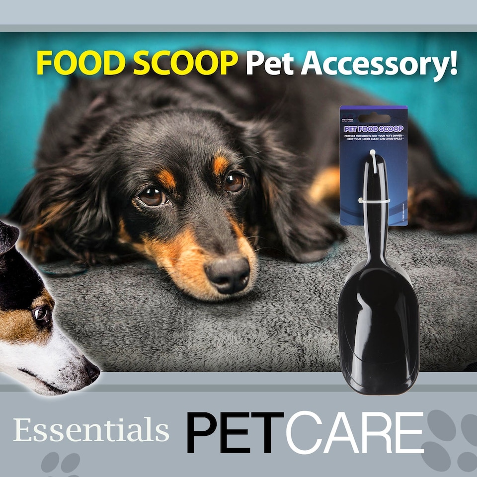 image 1 of PMS Pet Food Scoop - Grey Plastic, 24cm x 7cm