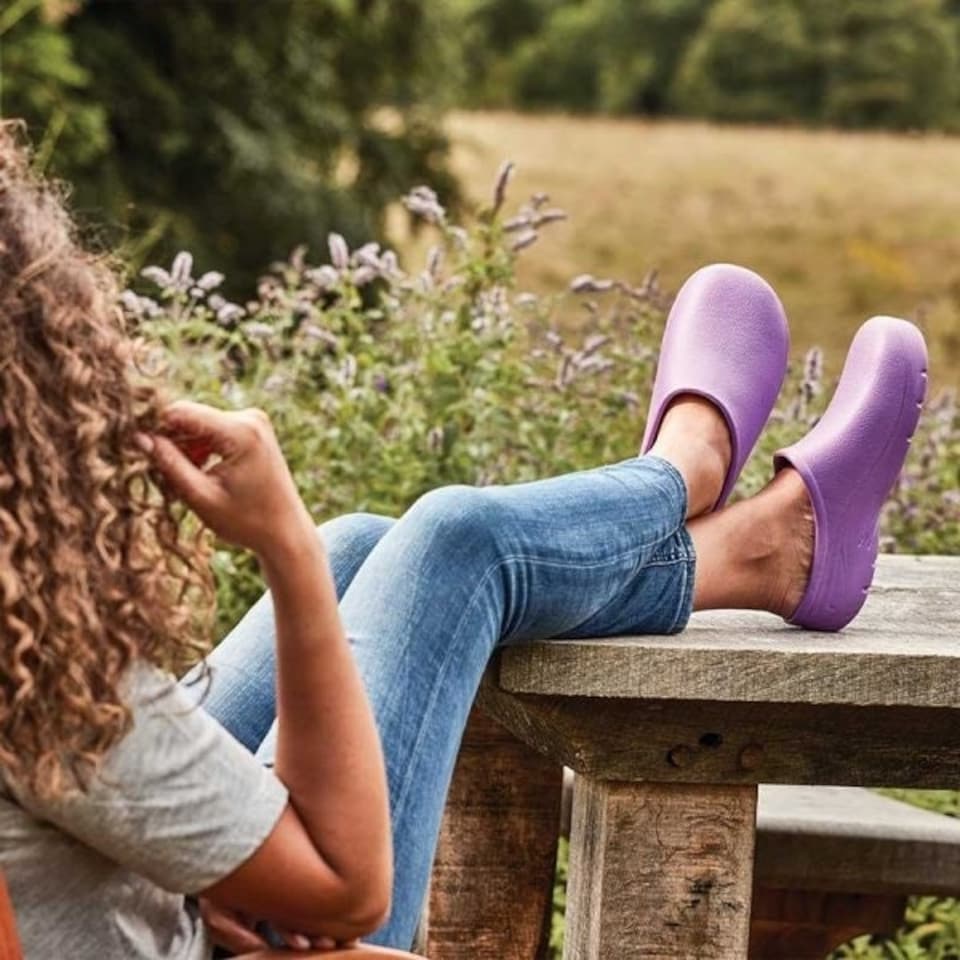 image 1 of Briers Comfi Garden Clogs Lilac / Purple Size UK 5