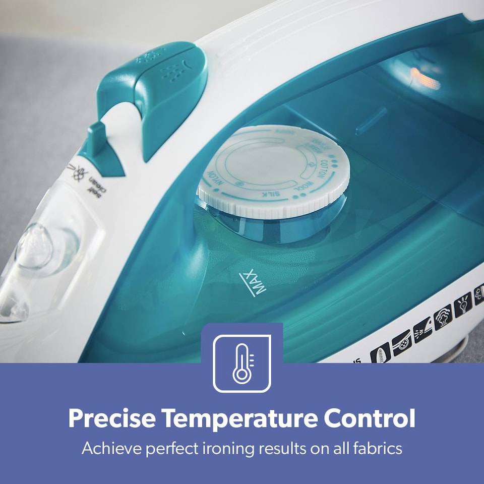 image 1 of GEEPAS Steam Iron 2000W Blue