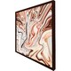 image 3 of Pink rippled marble (Picture Frame) White | S
