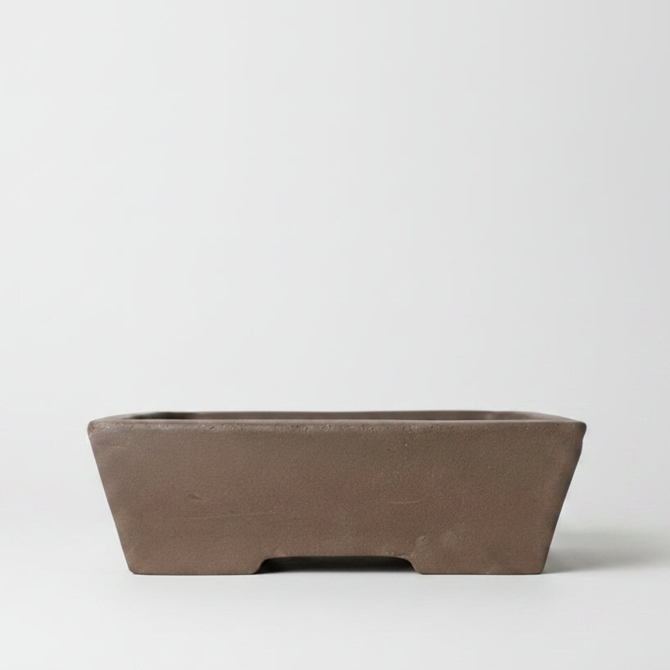 Yorkshire Bonsai Unglazed Bonsai Pot Rectangle 26cm x 19cm x 7cm YB1132