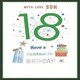 image 3 of Son Stylish 18th Fantastic Happy Birthday Card
