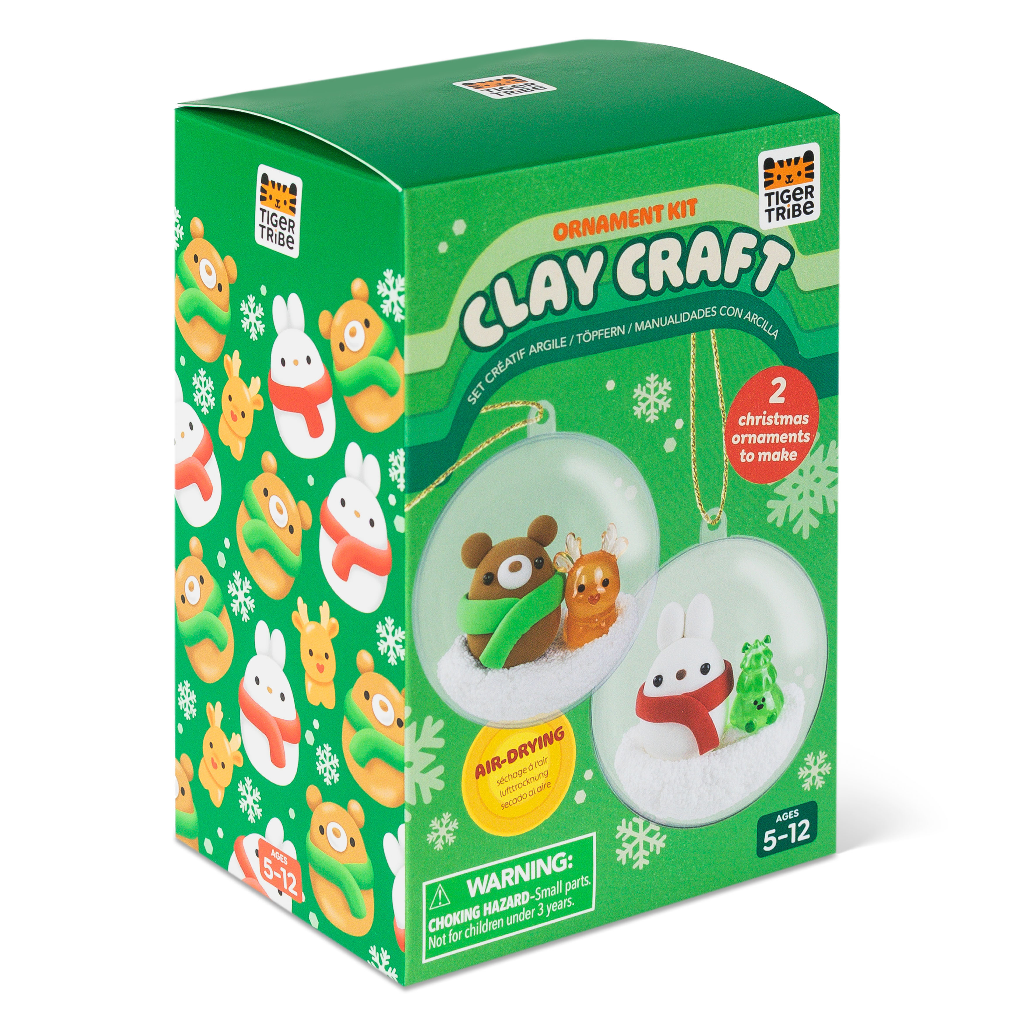 Tiger Tribe Bauble Craft Clay Kit - Bear & Bunny