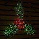 image 3 of 46cm Light up Holly with Berries Christmas Silhouette with Red and Green LEDs