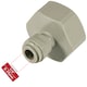 image 3 of SPARES2GO Female Adaptor 1/4" Push Fit x 3/4" BSP for American Fridge Freezer Water Pipe (Pack of 1)