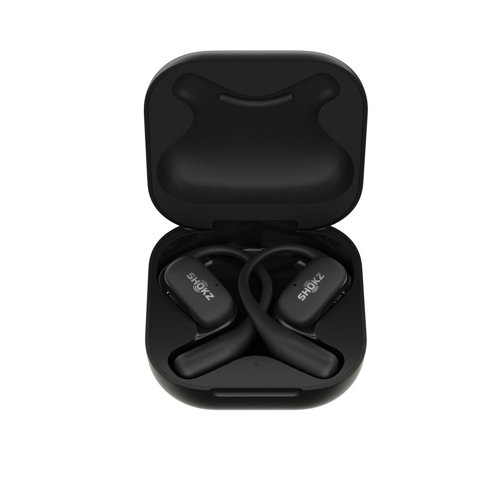 image 1 of SHOKZ OPENFIT BLACK SPORTS HEADPHONES