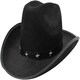 image 3 of Cowboy Fancy Dress Set – Black Studded Hat & Black Paisley Bandana Black | One Size