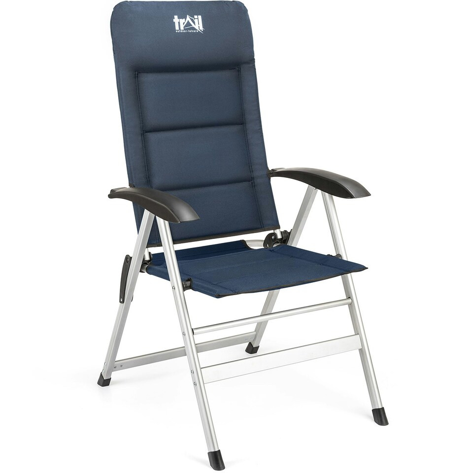 image 1 of Reclining Camping Chair - Blue