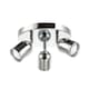 image 4 of Modern Triple Spot IP44 Bathroom Chrome Ceiling Light with Adjustable Heads | Chrome