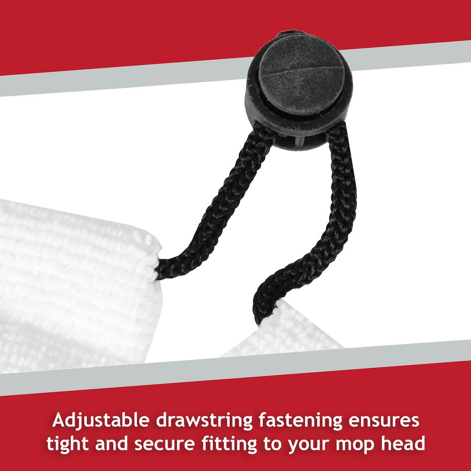 image 1 of SPARES2GO Microfibre Cloth Cover Pads compatible with Pifco 6-in-1 10-in-1 12-in-1 PS001 Steam Cleaner Mop (Pack of 2)